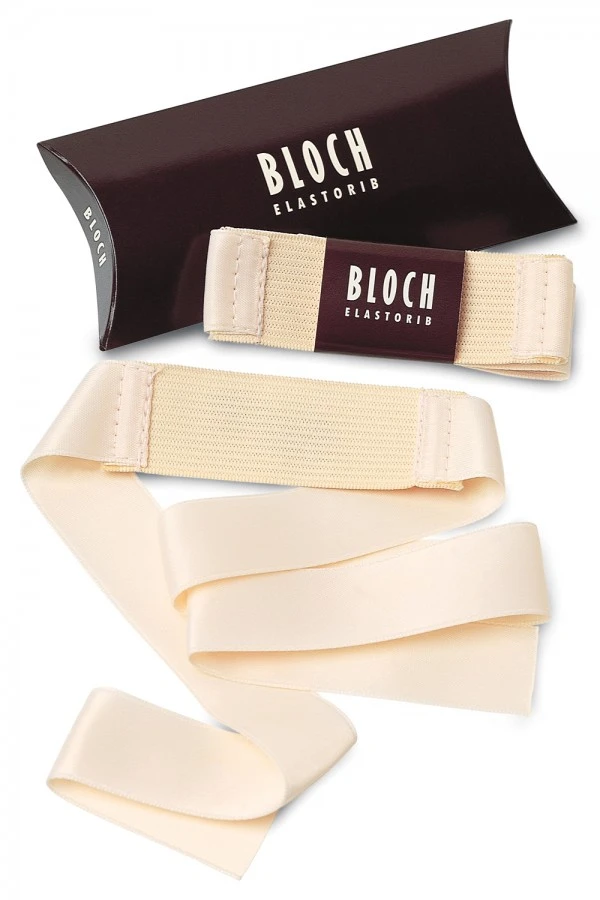 Pointe shoe ribbon and elastic