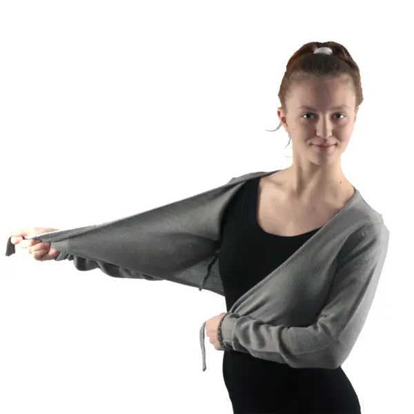 Capezio knit warm-up top