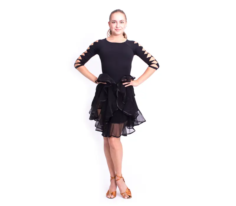 Elegance, Latino skirt for ladies - Black