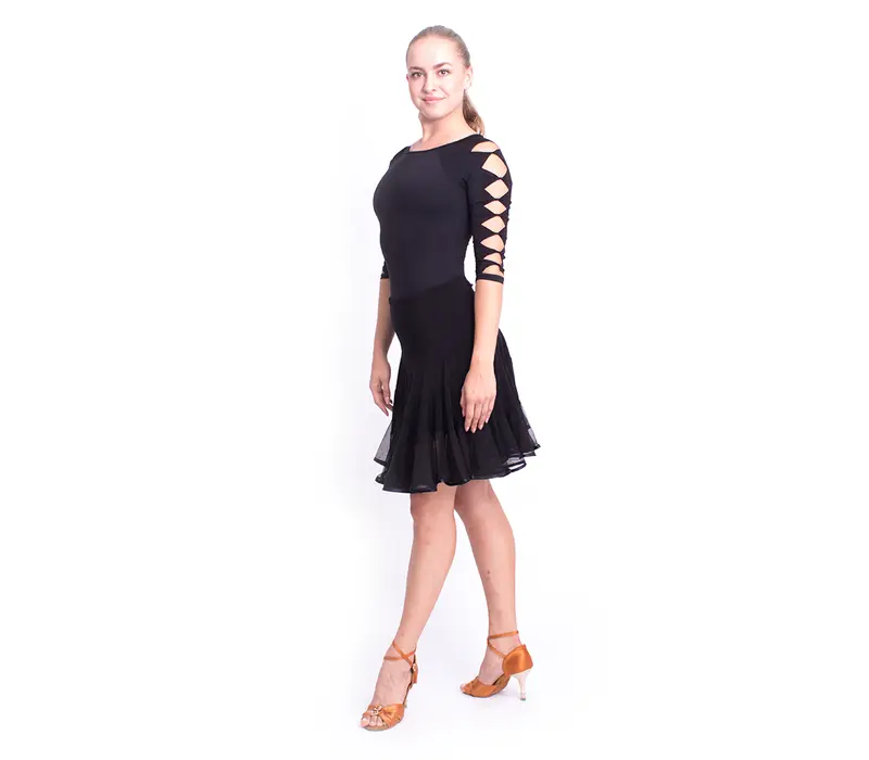 Elegance, Latino skirt for ladies - Black