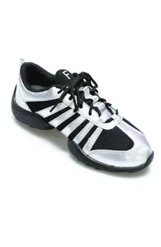 Freed of London, low black and silver sneakers