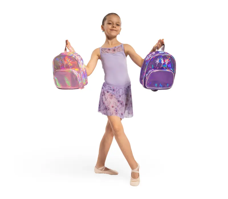 Bloch Ballerina Backpack, rainbow girls backpack - Iridescent lilac