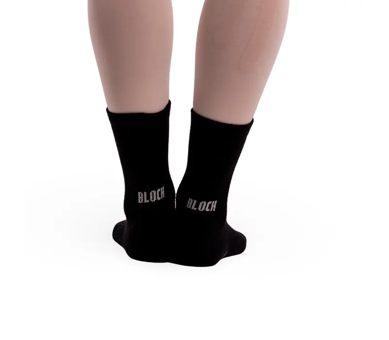 Bloch Blochsox, shorter dance socks - Black