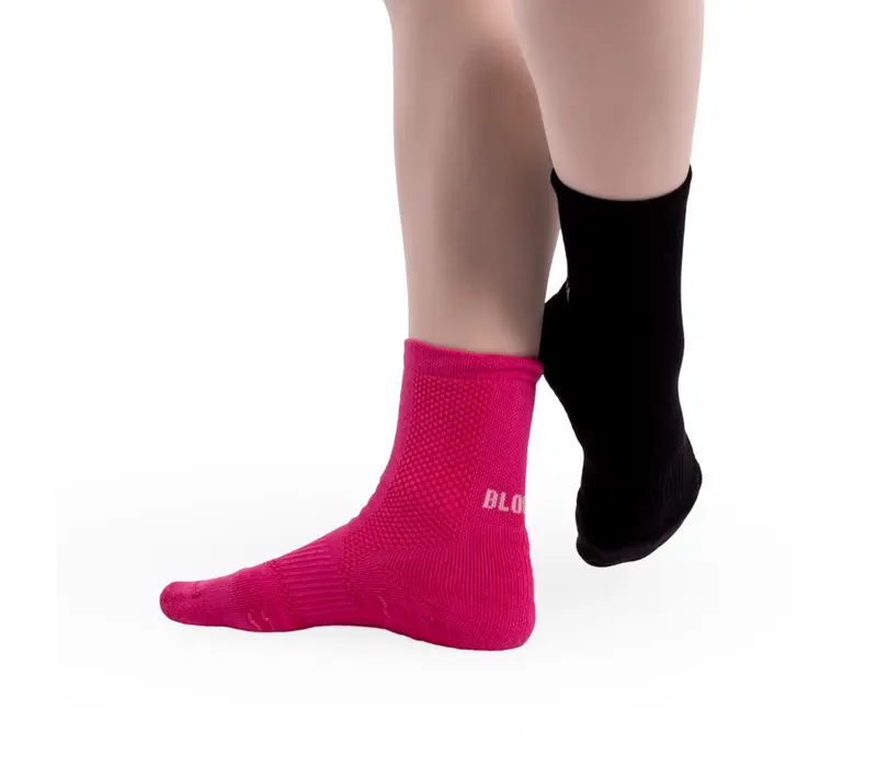 Bloch Blochsox, shorter dance socks - Hot pink