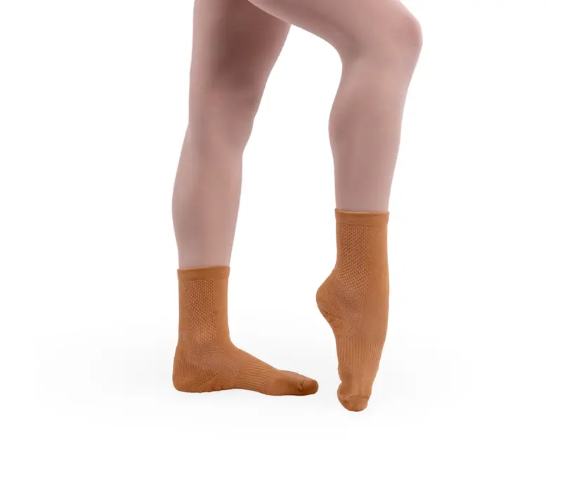 Bloch Blochsox, shorter dance socks - Nude Bloch