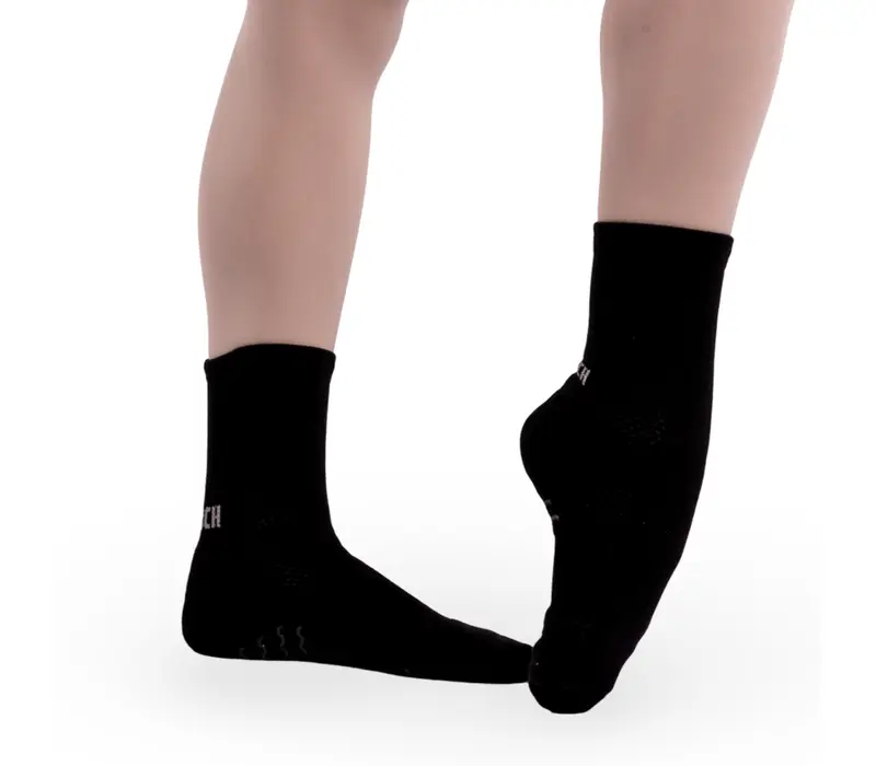 Bloch Blochsox, shorter dance socks - Black