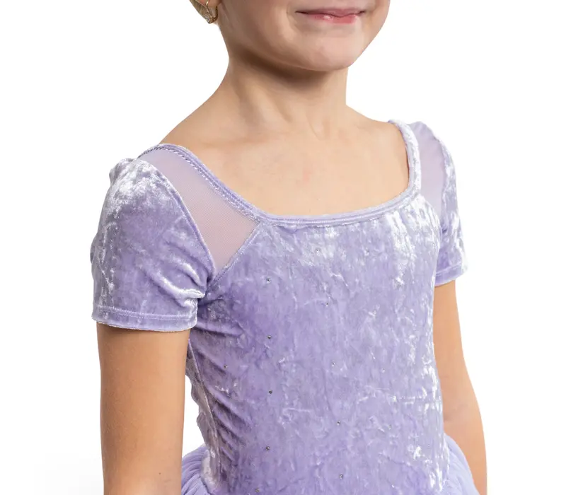 Bloch ballet, Short Sleeve Leotard - Lilac Bloch