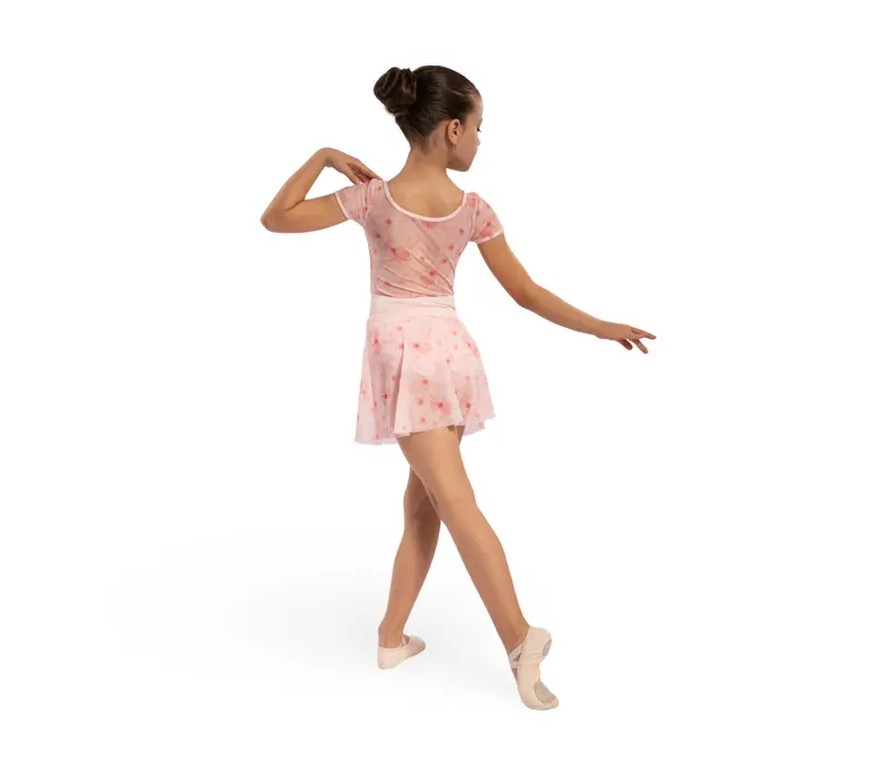 Bloch Grace Floral, girl's floral skirt - Candy Pink Bloch