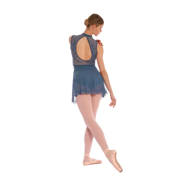 Bloch Kali Floral, women's leotard to the neck with an open back