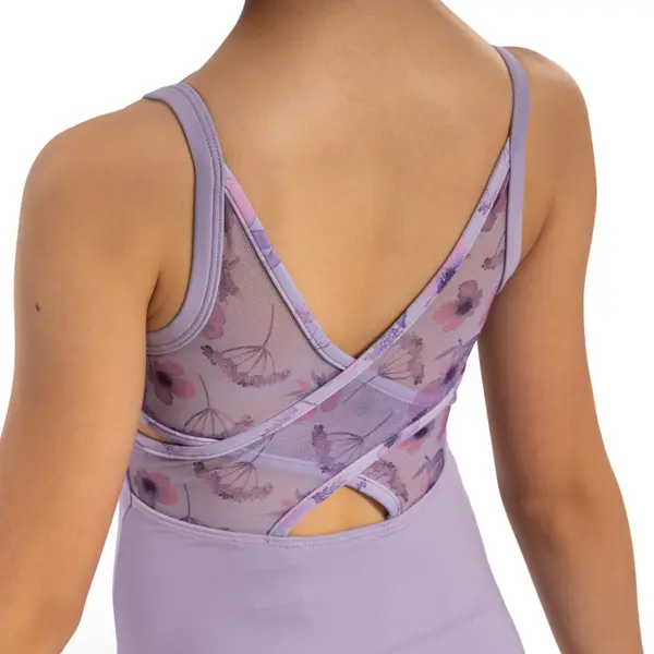 Bloch Lila Floral, camisole leotard for girls