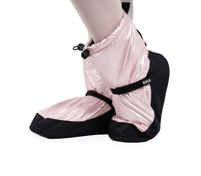 Bloch metalic bootie, women's warm-up shoes - Pink metallic Bloch