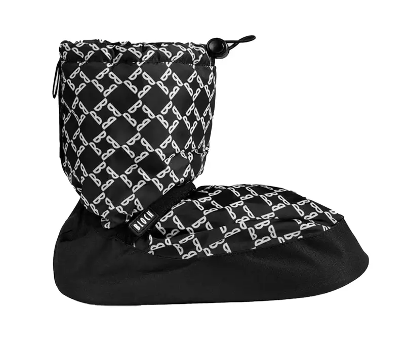 Bloch crazy printed booties, warming up shoes - Black diamond Bloch