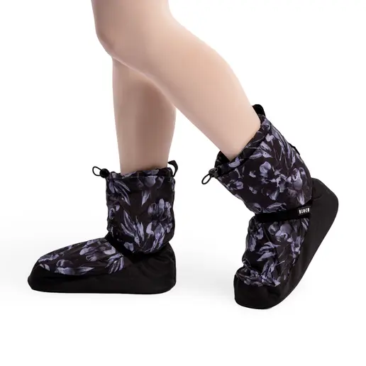 Bloch booties IM009BP printed black floral edition