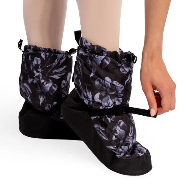 Bloch booties IM009BP printed black floral edition