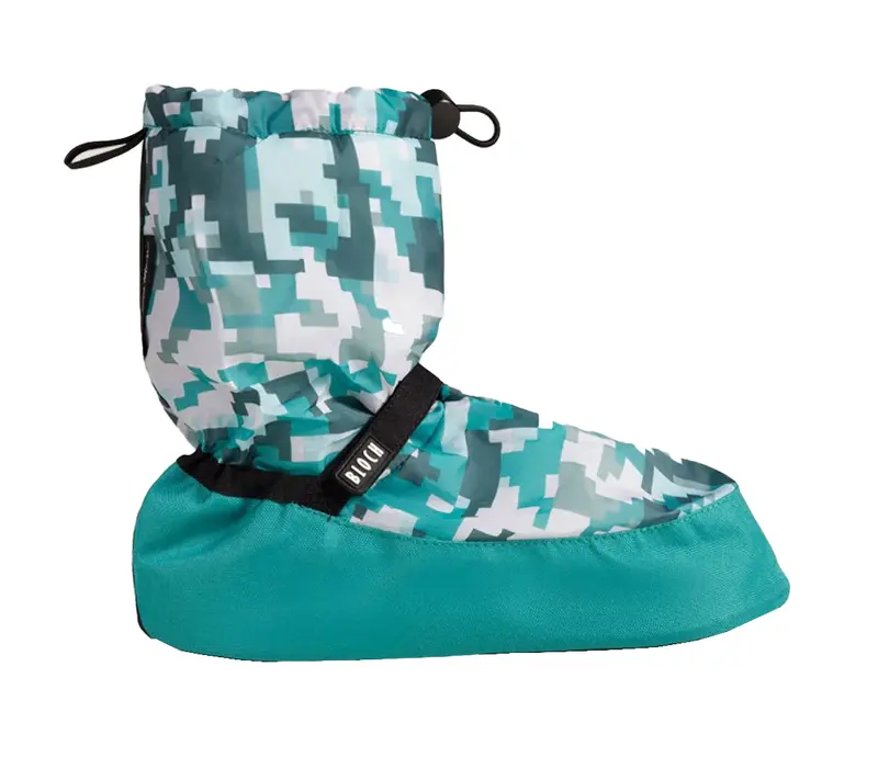 Bloch crazy printed booties, warming up shoes - Pixel print Bloch