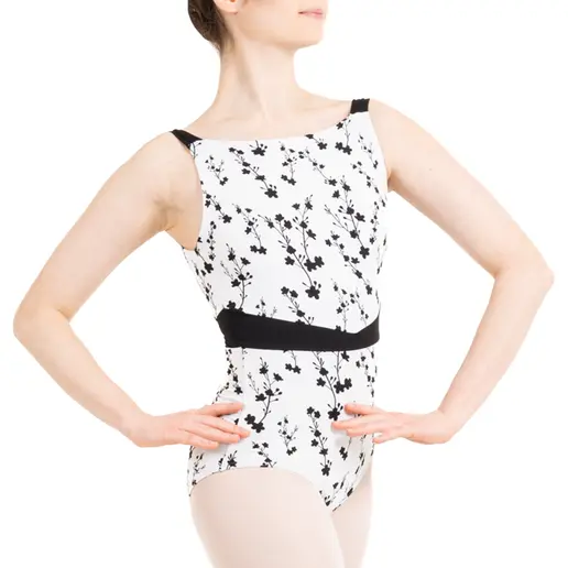 Capezio C'est la vie Fleur, women's leotard with thick shoulder straps