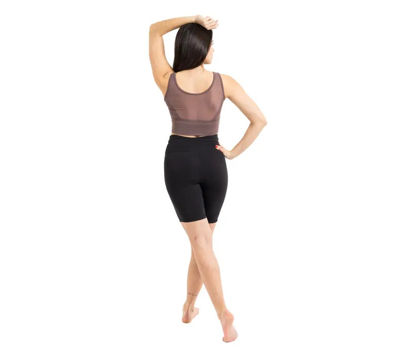 Capezio C'est La Vie Enchante Bike Short, women's thigh-high shorts - Black