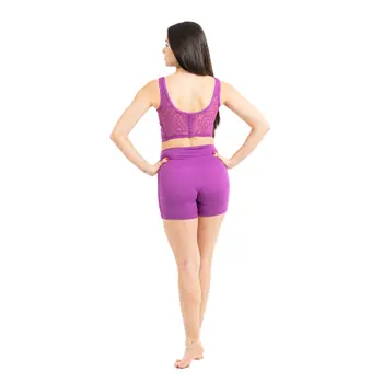 Capezio Bella Notte Vita Side Panel Short, shorts for ladies - Hyacint violet