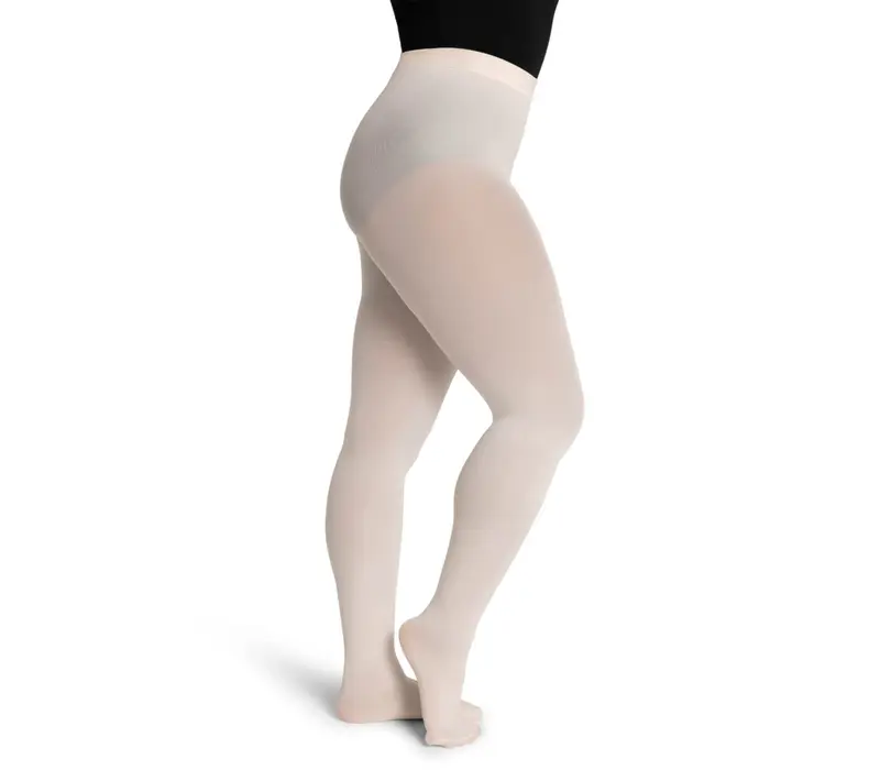 Capezio Ultra Soft tight self knit, footed women's tights - Light pink Capezio