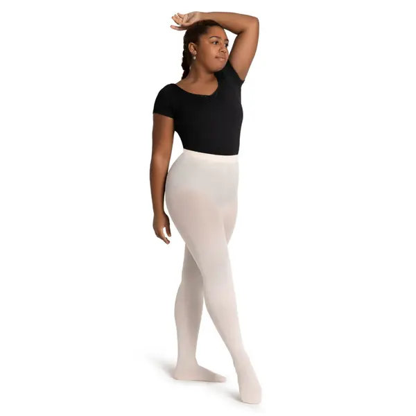 Capezio Ultra Soft tight self knit, footed women's tights