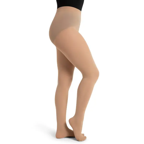 Capezio Ultra Soft tight self knit, footed women's tights