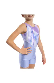 Capezio Seashell Biketard, girls' short unitard