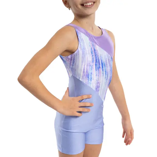 Capezio Seashell Biketard, girls' short unitard