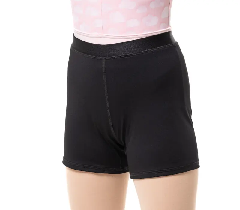 Capezio Cloud Nine Sunburst, girls short - Black