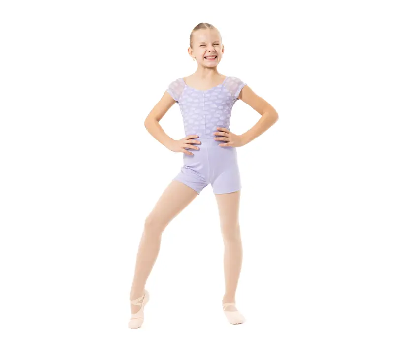 Capezio Cloud Nine Sunburst, girls short - Lavender Capezio