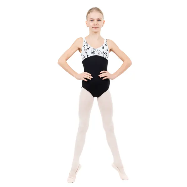 Capezio C'est La Vie Étoile Leotard, girl's leotard with thick shoulder straps