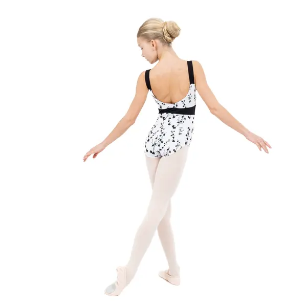 Capezio C'est La Vie Fleur, girl's leotard with thick shoulder straps