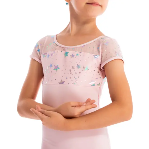 Capezio Galaxy, children's leotard with short sleeves 