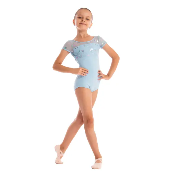 Capezio Galaxy, children's leotard with short sleeves 