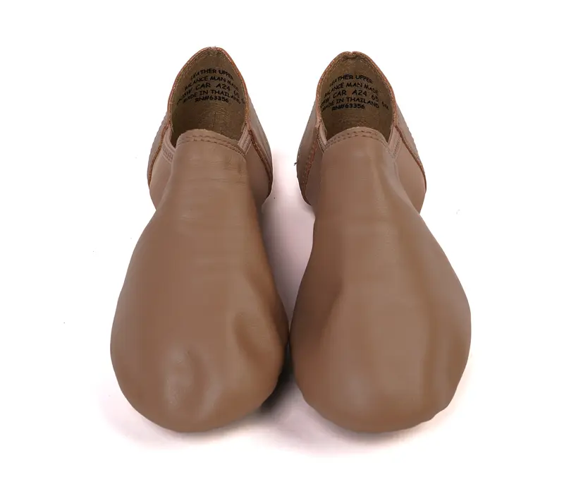 Capezio Nova, slip-on jazz shoes - Caramel