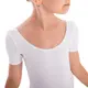 Capezio Scoop Neck Short Sleeve Leotard for children - White