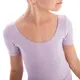 Capezio Scoop Neck Short Sleeve Leotard for children - Lavender Capezio