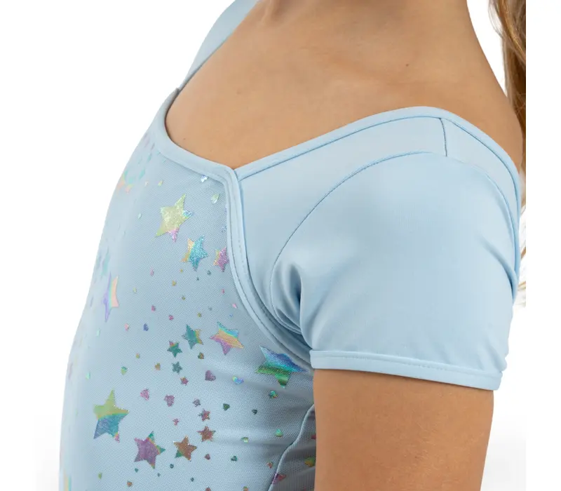 Capezio Star Struck, cap sleeve leotard with tutu skirt - Light blue Capezio