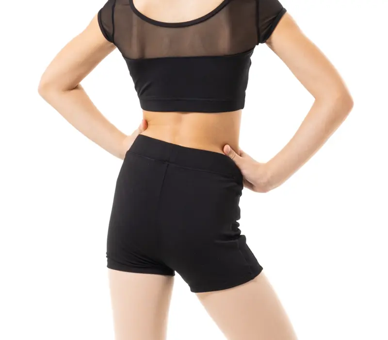 Capezio Foldover Boyshort, shorts for children - Black