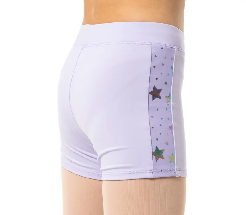 Capezio Foldover Boyshort, shorts for children - Lavender