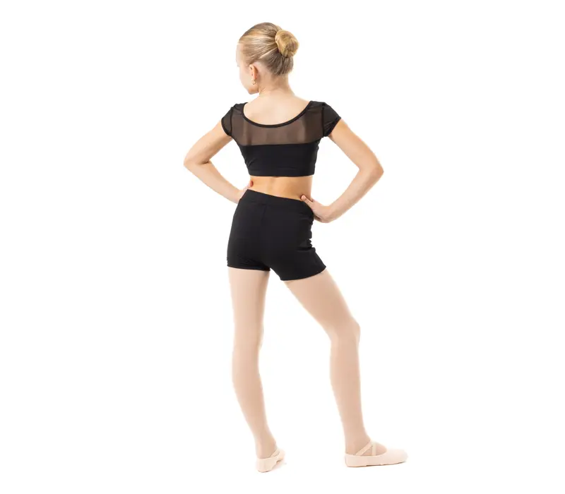 Capezio Foldover Boyshort, shorts for children - Black