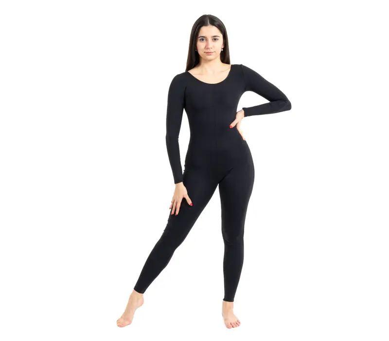 Capezio long sleeve unitard for dancers - Black