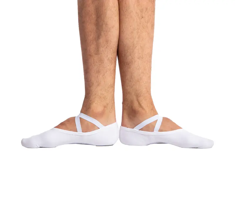 Dancee Pro stretch, men's elastic ballet shoes - White