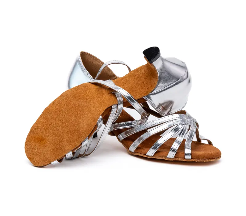 Dancee Zara, Latin Dance Shoes for Ladies - Silver