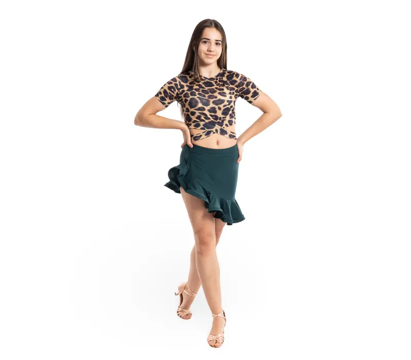 FSD Klara, girls skirt for training  - Dark green