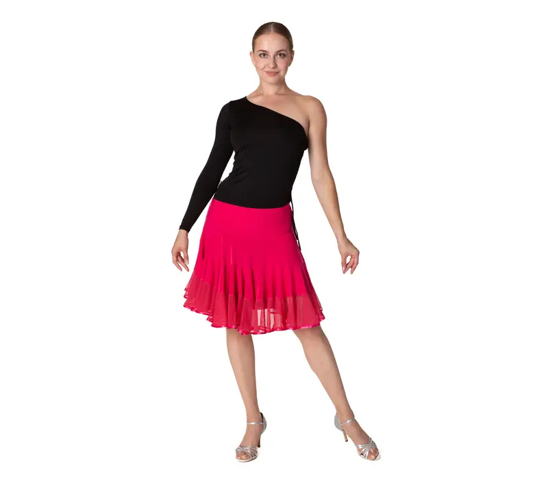 Elegance, Latino skirt for ladies - Crimson