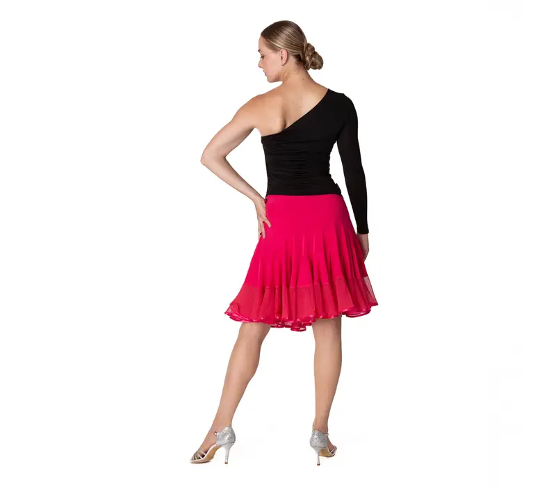 Elegance, Latino skirt for ladies - Crimson