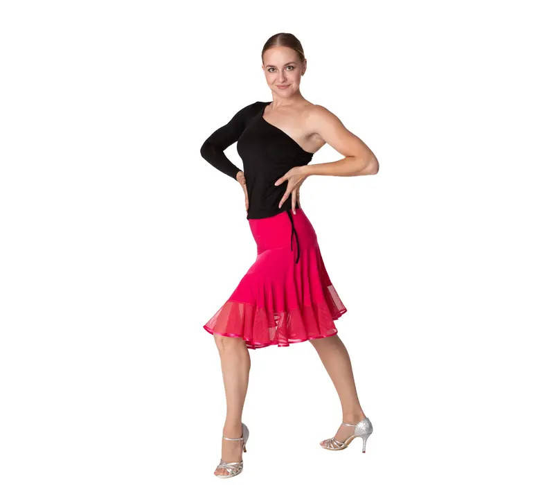 Elegance, Latino skirt for ladies - Crimson