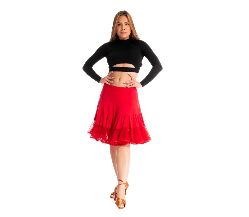 Elegance, Latino skirt for ladies - Red