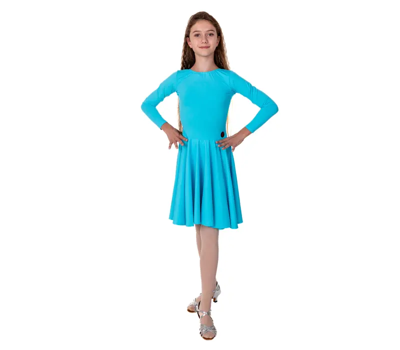 FSD Agnes, dress for girls - Turquoise