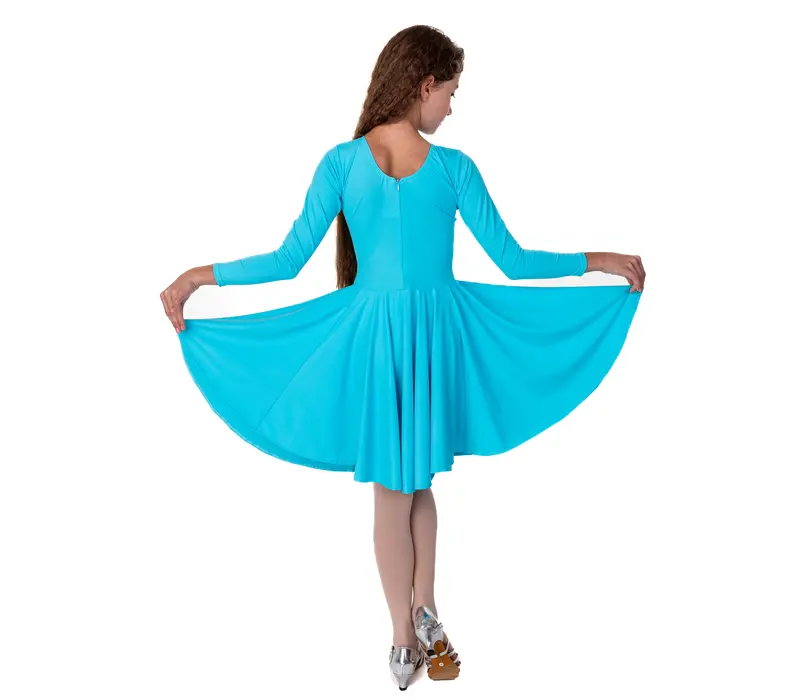 FSD Agnes, dress for girls - Turquoise